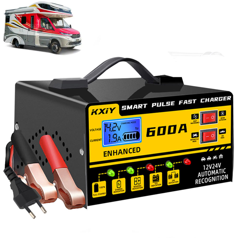 Car Charger - เครื่องชาร์จแบตเตอรี่อัจฉริยะสำหรับรถยนต์ รถบ้าน รถบรรทุก รถพ่วง ตรวจจับแรงดันไฟฟ้า อุณหภูมิ