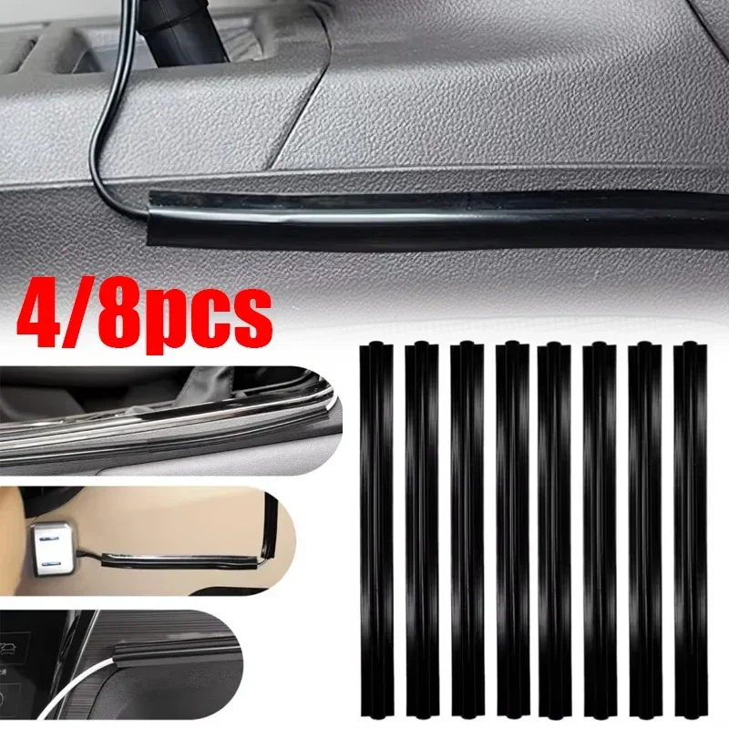 Car Cable Organizer - 4/8 ชิ้น ที่จัดสายไฟในรถยนต์ อเนกประสงค์ ที่ซ่อนสายไฟภายในรถยนต์ ที่จัดระเบียบสายไฟ