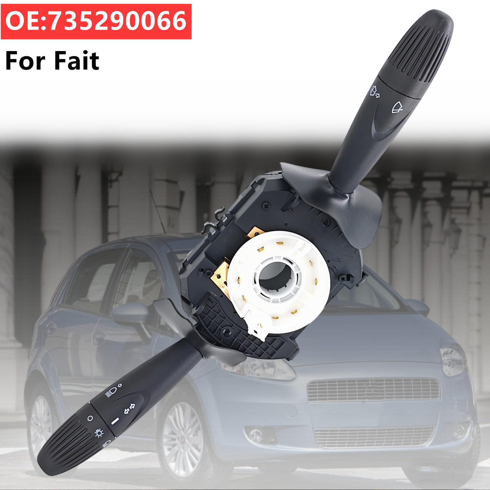 Car Wiper - สวิตช์ไฟเลี้ยวแบบรวมสำหรับพวงมาลัยพร้อมปุ่มปัดน้ำฝน สำหรับรถยนต์ Fiat Palio Siena Albea