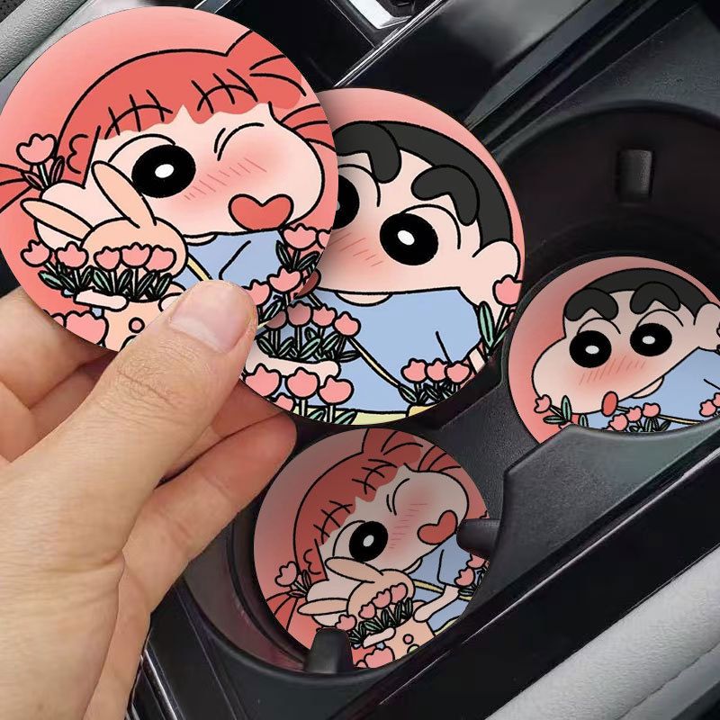 แผ่นรองแก้วในรถยนต์ลายการ์ตูนช - Car Accessories Japanese บทวิจารณ์และราคา