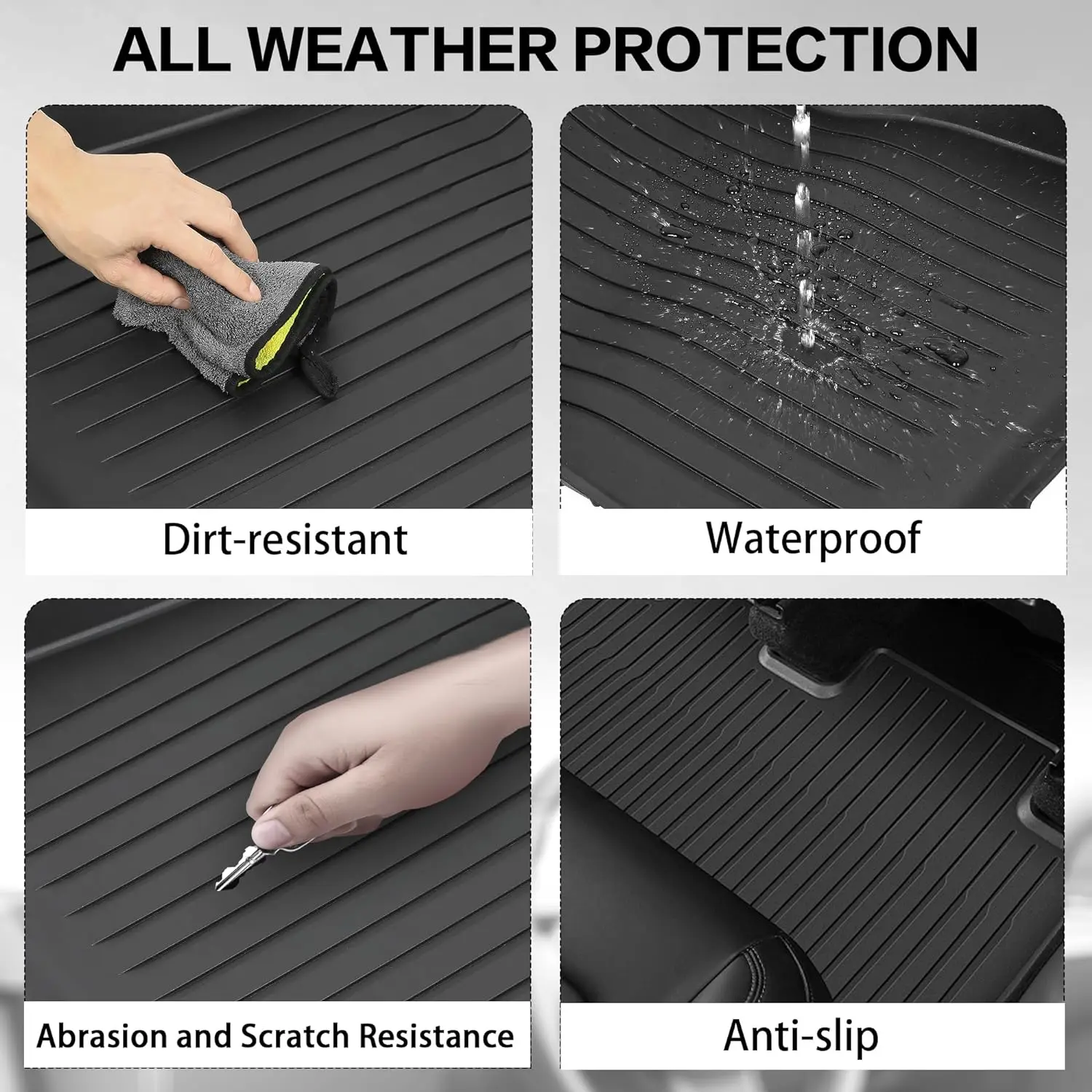 แผ่นรองพื้นรถยนต์แบบครอบคลุมทุ - Car Floor Mat บทวิจารณ์และราคา