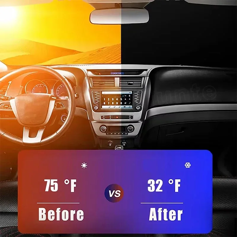 แผ่นบังแดดพับได้สำหรับกระจกหน้ - Windshield Sun Shade บทวิจารณ์และราคา