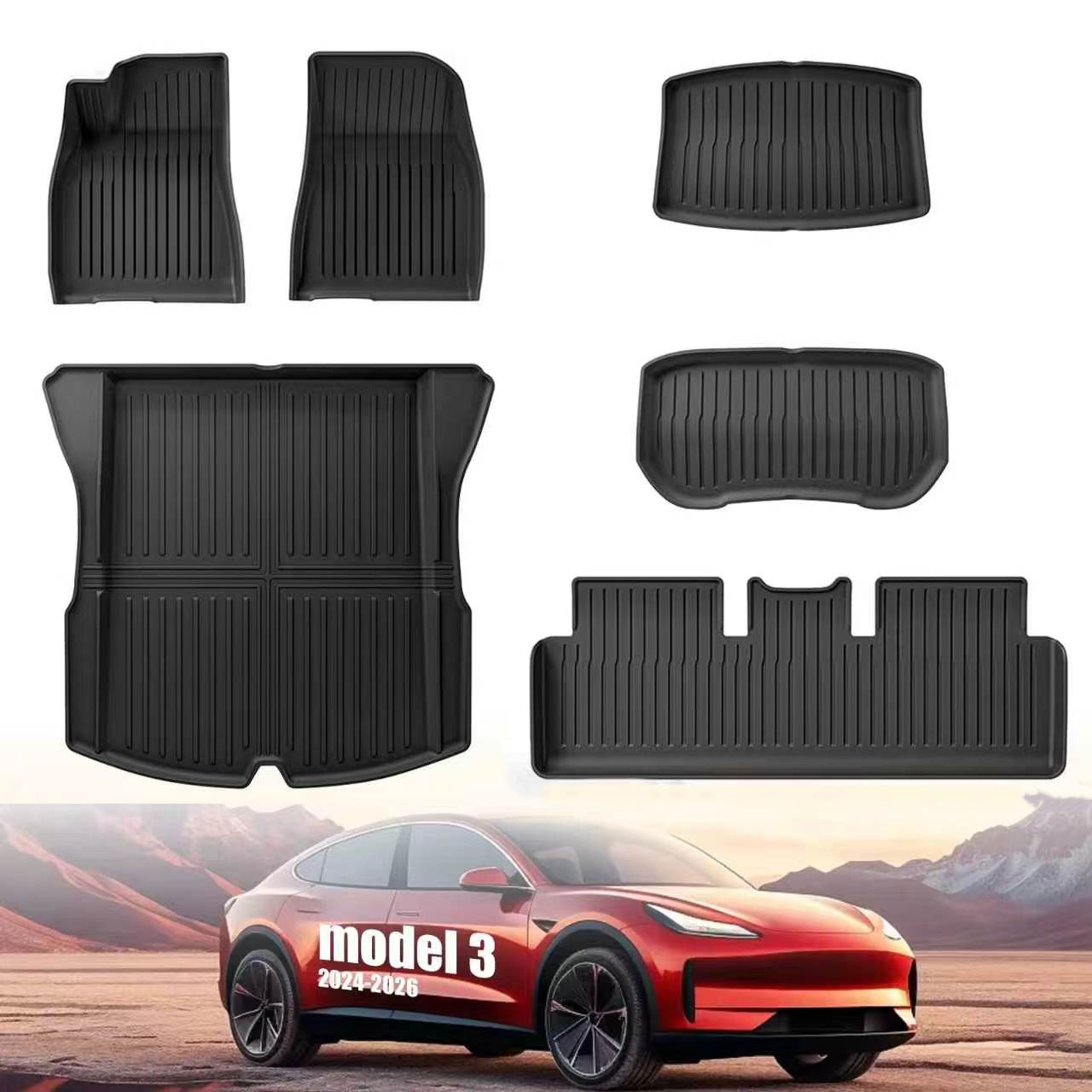 สำหรับรุ่น Model 3 Highland ปี - Car Floor Mat บทวิจารณ์และราคา