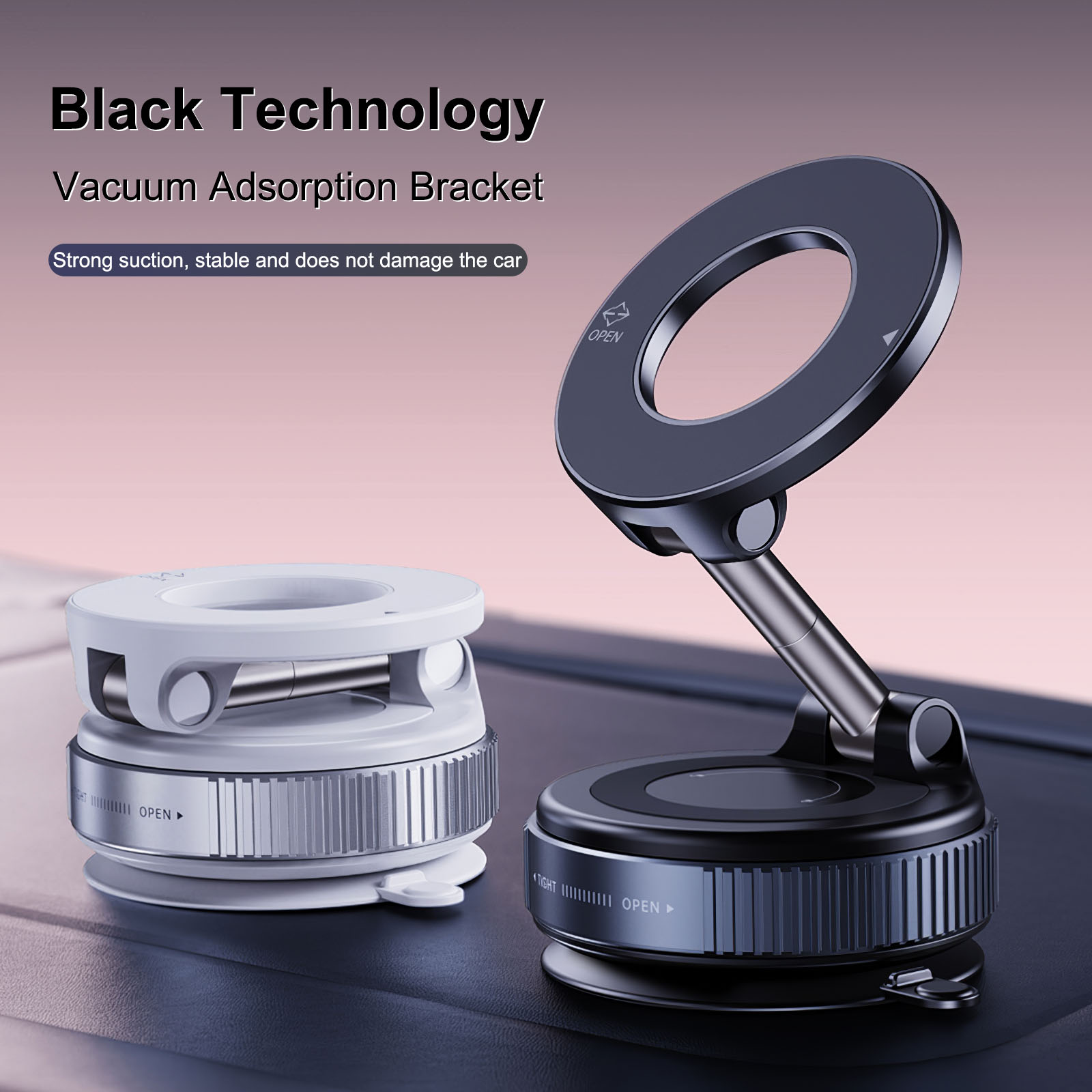 ที่ยึดโทรศัพท์มือถือแม่เหล็กแร - Car Vacuum บทวิจารณ์และราคา