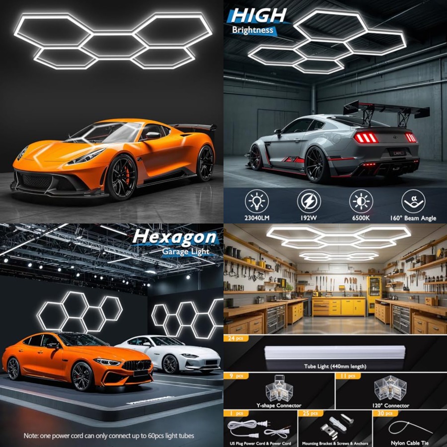 ไฟโรงรถรูปหกเหลี่ยม, ไฟ LED รั - Car Led Light บทวิจารณ์และราคา