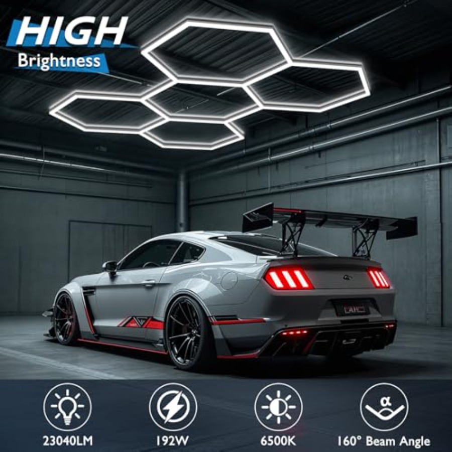 ไฟโรงรถรูปหกเหลี่ยม, ไฟ LED รั - Car Led Light บทวิจารณ์และราคา