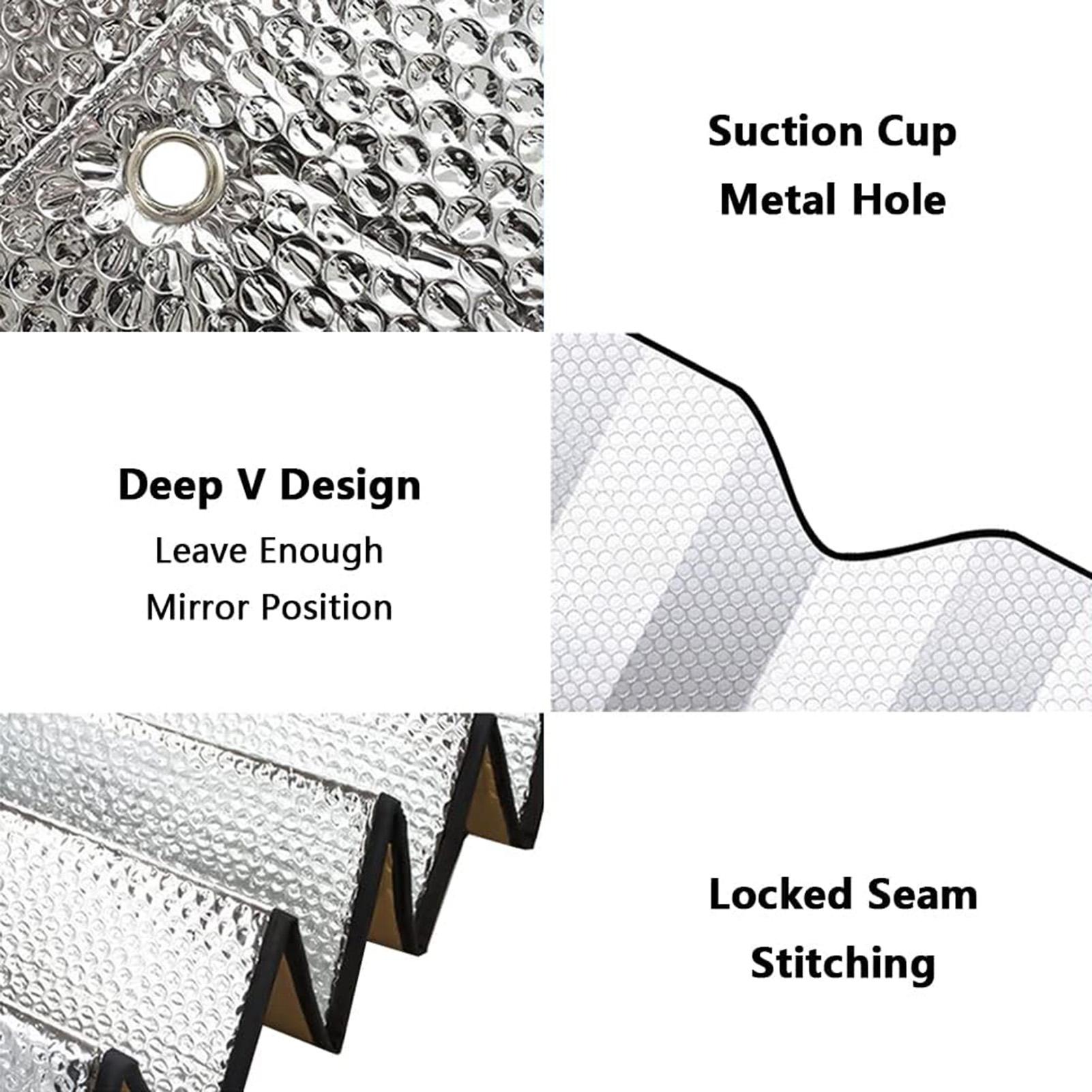 ม่านบังแดดกระจกรถยนต์แบบสะท้อน - Windshield Sun Shade บทวิจารณ์และราคา